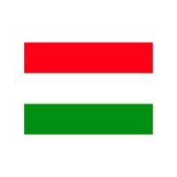 Vlag van Hongarije stickers - 7 x 10 cm - Landen - Hongaarse vlaggetjes