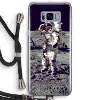 Spaceman: Samsung Galaxy S8 Plus Transparant Hoesje met koord - thumbnail