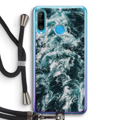 Zee golf: Huawei P30 Lite Transparant Hoesje met koord