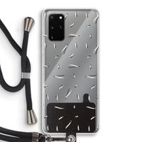 Hipster stripes: Samsung Galaxy S20 Plus Transparant Hoesje met koord
