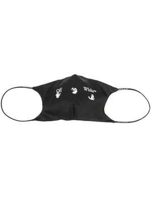 Off-White masque à logo imprimé - Noir
