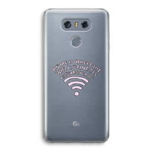 Home Is Where The Wifi Is: LG G6 Transparant Hoesje