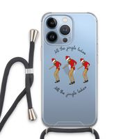 Jingle Ladies: iPhone 13 Pro Transparant Hoesje met koord