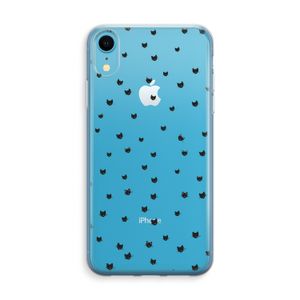 Kleine kattenkopjes: iPhone XR Transparant Hoesje