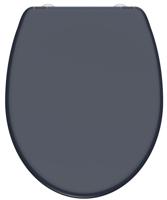Schutte Duroplast WC-bril ANTHRAZIT met soft-close en quick-release 82304