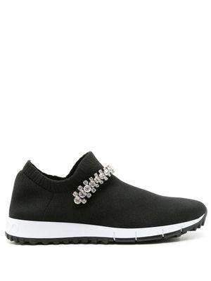 Jimmy Choo baskets Verona à ornements en cristal - Noir
