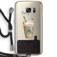 But first coffee: Samsung Galaxy S7 Transparant Hoesje met koord