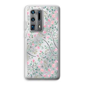 Sierlijke bloemen: Huawei P40 Pro Plus Transparant Hoesje