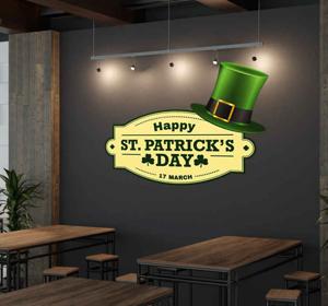 St. Patrick's day muursticker