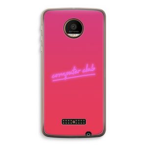 Vice Glow: Motorola Moto Z Force Transparant Hoesje