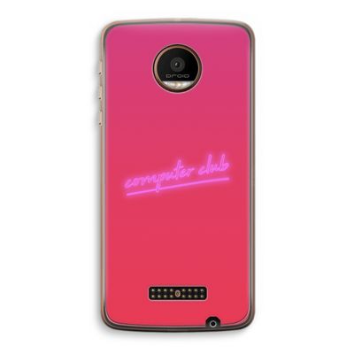 Vice Glow: Motorola Moto Z Force Transparant Hoesje