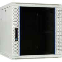 DSI 12U witte wandkast met glazen deur - DS6612W server rack 600 x 600 x 635mm