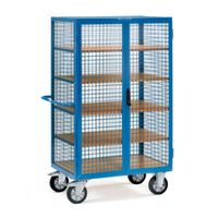 Fetra Hauptartikel 5393 Kastwagen Staal Poedercoating Laadvermogen (max.): 750 kg Stralend blauw (RAL 5007) - thumbnail