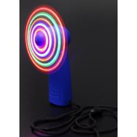Handwaaier gekleurd met LED - 2x stuks - 11 cm - Lichtgevende neon feestlichtjes feestartikelen - Op Handwaaier gekleurd met LED - 2x stuks - 11 cm - Lichtgevende neon feestlichtjes feestartikelen - Op