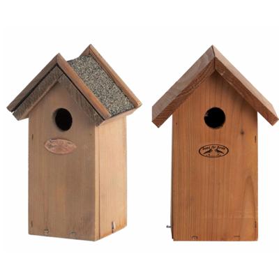 Esschert Design 2x stuks houten vogelhuisjes - nestkastjes - 27 x 17 cm / 22 x 16 cm Esschert Design 2x stuks houten vogelhuisjes - nestkastjes - 27 x 17 cm / 22 x 16 cm