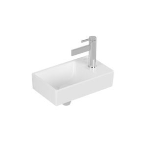 Villeroy & Boch Avento fontein 1 kraangat rechts zonder overloop 36x22cm Ceramic+ stone white 43003LRW