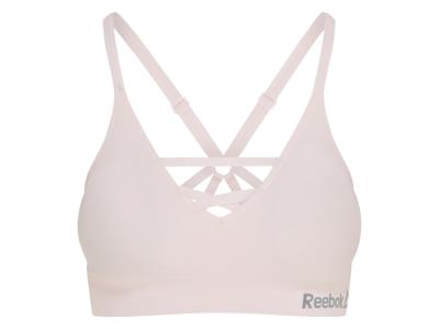 Reebok Dames sport-bh (Lichtroze, L)
