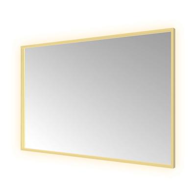 Spiegel Hotbath &MORE 80x120 cm LED-Verlichting Spiegelverwarming Rechthoek Geborsteld Messing PVD