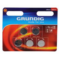 Grundig Knoopcel batterijen CR2016 - 5x stuks - 3V - Lithium - knoopcelbatterijen / knoopbatterijen   -