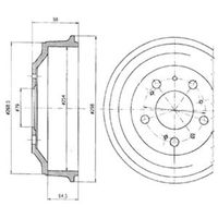 Delphi Diesel Remtrommel BF327 - thumbnail