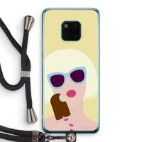 Ice cream: Huawei Mate 20 Pro Transparant Hoesje met koord
