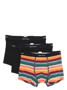 Paul Smith lot de boxers à bande logo signature Stripe - Noir