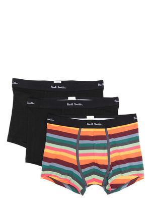 Paul Smith lot de boxers à bande logo signature Stripe - Noir