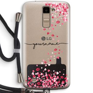 Hartjes en kusjes: LG K10 (2016) Transparant Hoesje met koord