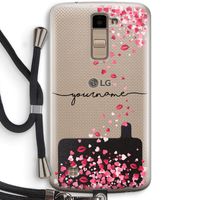 Hartjes en kusjes: LG K10 (2016) Transparant Hoesje met koord