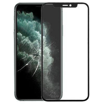 Voorkant scherm Outer glass lens voor iPhone 11 Pro (zwart)