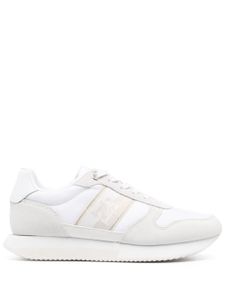 Tommy Hilfiger baskets en daim à lacets - Blanc