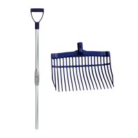 Mestvork met steel Blauw