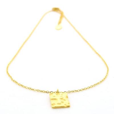 Kalli Ketting Pattern Rectangle Goud