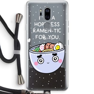 I'm A Hopeless Ramen-Tic For You: LG G7 Thinq Transparant Hoesje met koord