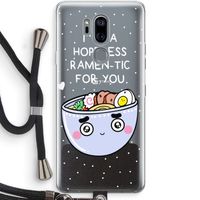 I'm A Hopeless Ramen-Tic For You: LG G7 Thinq Transparant Hoesje met koord