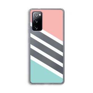 Strepen pastel: Samsung Galaxy S20 FE / S20 FE 5G Transparant Hoesje