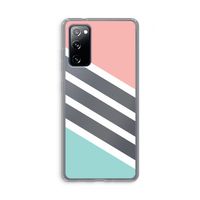 Strepen pastel: Samsung Galaxy S20 FE / S20 FE 5G Transparant Hoesje