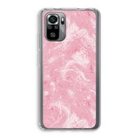 Abstract Painting Pink: Xiaomi Redmi Note 10S Transparant Hoesje