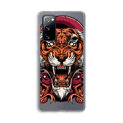 Tiger and Rattlesnakes: Samsung Galaxy S20 FE / S20 FE 5G Transparant Hoesje
