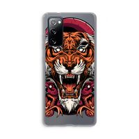 Tiger and Rattlesnakes: Samsung Galaxy S20 FE / S20 FE 5G Transparant Hoesje