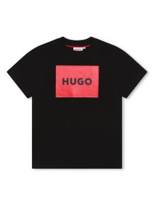 HUGO KIDS t-shirt en coton à logo imprimé - Noir