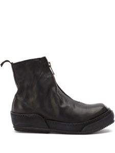 Guidi bottines zippées - Noir