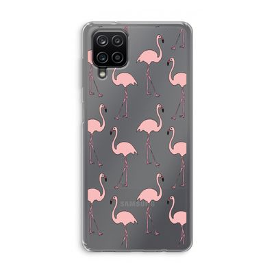 Anything Flamingoes: Samsung Galaxy A12 Transparant Hoesje
