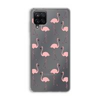 Anything Flamingoes: Samsung Galaxy A12 Transparant Hoesje
