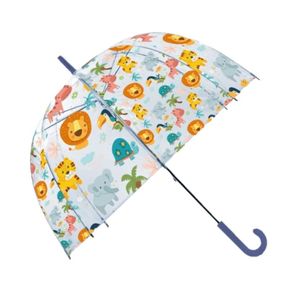 Kinder paraplu transparant jungle 48 cm   -