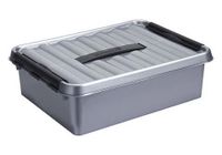 Sunware Q-line box 10 liter metaal/zwart - thumbnail