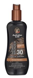 Australian Gold Instant Bronzer Spray Gel Sunscreen SPF30 237 ml