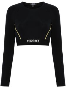 Versace haut à taille logo - Noir