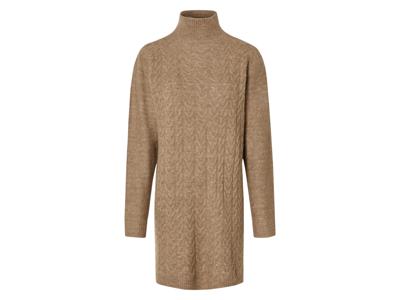 esmara Gebreide dames jurk (Beige, S (36/38))