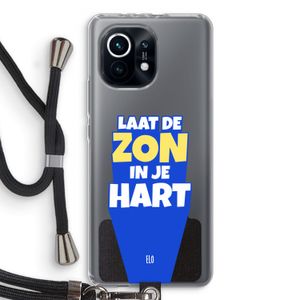 Laat de zon in je hart: Xiaomi Mi 11 Transparant Hoesje met koord